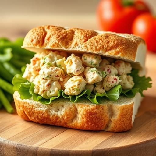 Chicken Salad on Homemade Bread